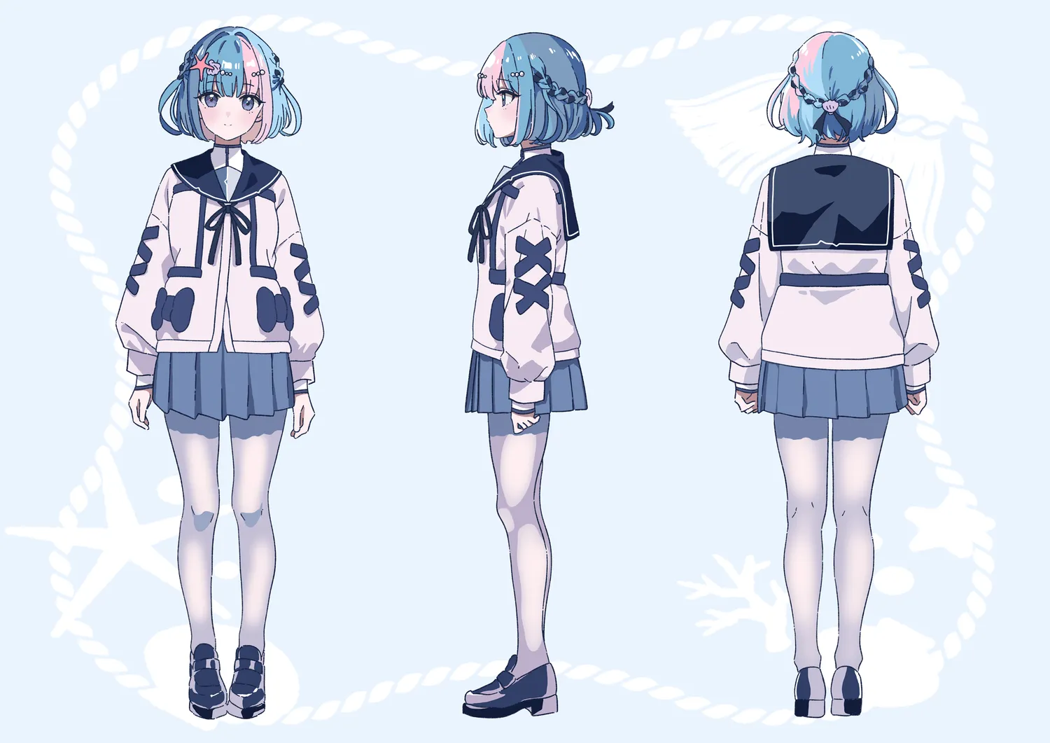 相良汐の制服（ノーマル）デザイン