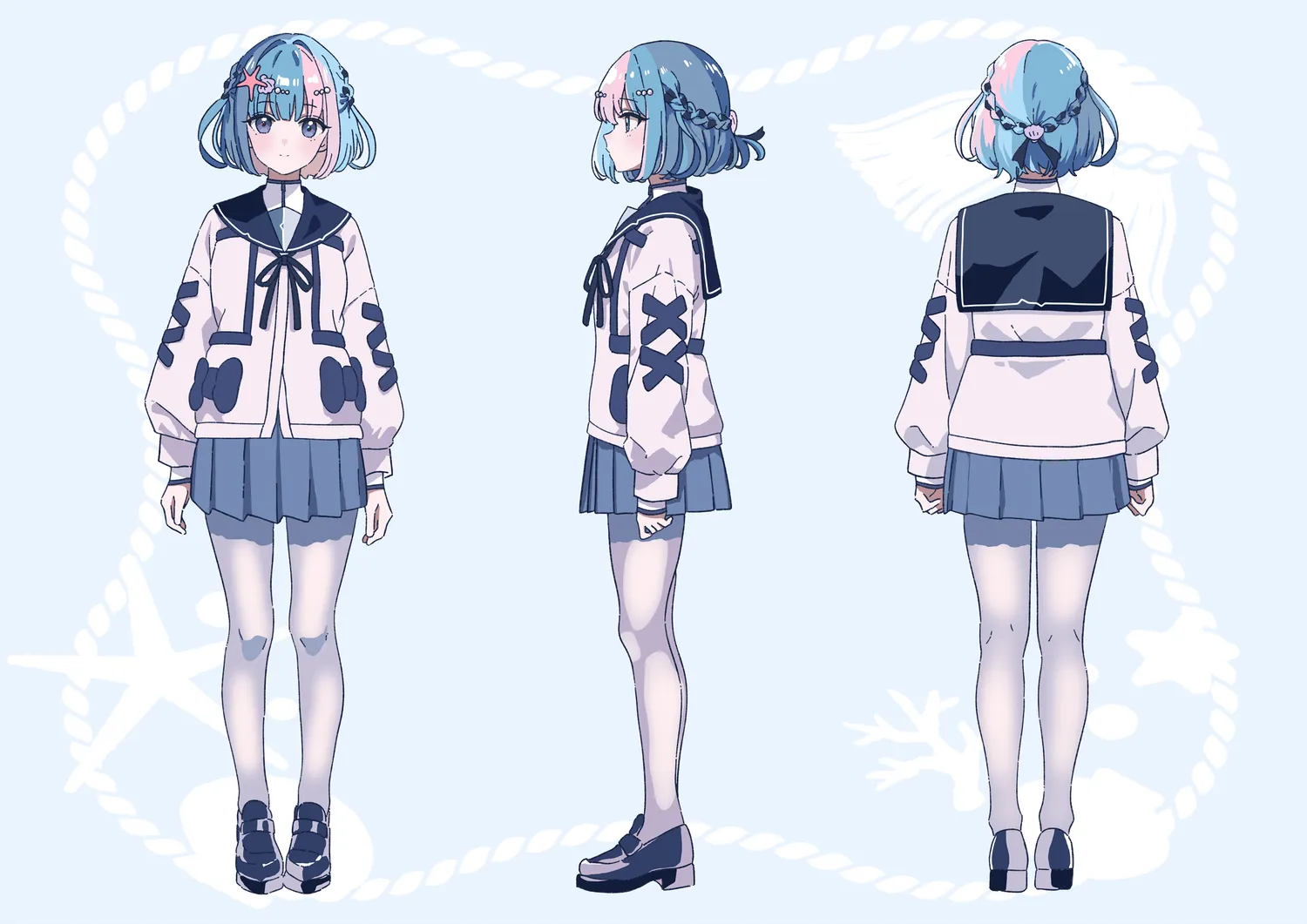 相良汐の制服（ノーマル）デザイン